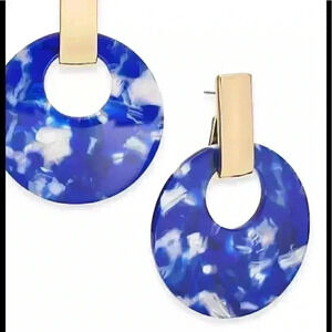 Alfani Gold Colored Circle Drop Earrings